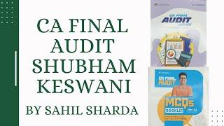 CA Final Audit Books Unboxing | Shubham Keswani Audit Classes | B B Virtuals | CA Final New Course