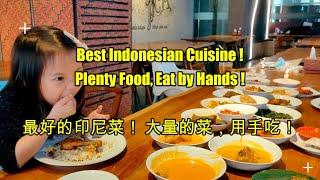 可爱的小女儿 ALICE 家庭乐趣日记用手吃印尼菜  - Alice Family Fun Diairy Eating Indonesian Food With Hands