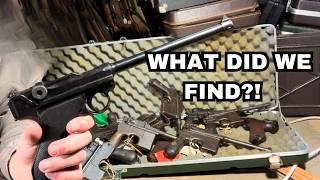 ABANDONED RARE P08 Lugers & C96 Broomhandles!!!