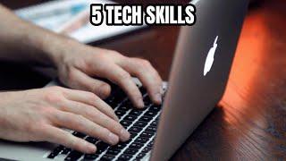 5 ESSENTIAL TECH SKILLS  TO LEARN IN 2024: WEBSITE DEVELOPMENT, GRAPHICS DESIGN AND MORE.