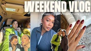 Weekend Vlog | mom visits, shopping, holiday deals, new nails & more | Faceovermatter