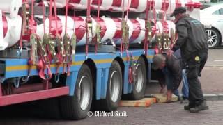 Transport en opbouw Reuzenrad SkyWheel Lamberink