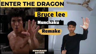 Bruce Lee nunchaku remake || Enter the dragon nunchaku scene