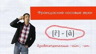 Французские носовые звуки [ɛ̃] - [ɑ̃].