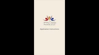 Jersey Charities Awards 2025 - Application instructions