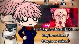 Os hashiras reagindo ao rap do Itadori e Sukuna (Tanjiro as Itadori & Muzan as Sukuna)