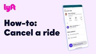 How-to: Cancel a ride | Tutorial | Learn with Lyft | #walkthrough #ui  #Lyft