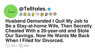 Husband Demanded I Quit My Job to Be a Stay-at-home Wife, Then Secretly Cheated With a 20-year-old..