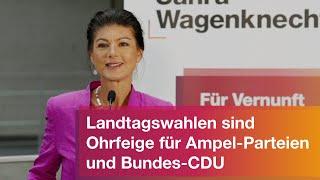 Landtagswahlen sind Ohrfeige für Ampel-Parteien und Bundes-CDU