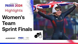 Team GB Break World Record to Win Gold! NZ Get Silver  | Women's Team Sprint Finals #Paris2024