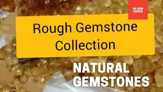 Rough Gemstone Collection|| Citrine|| Amethyst|| Lemon Quartz||Garnet|| Apatite