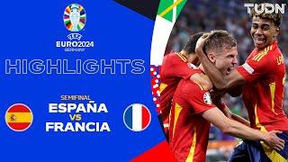 HIGHLIGHTS - España vs Francia | UEFA EURO 2024 - Semis | TUDN