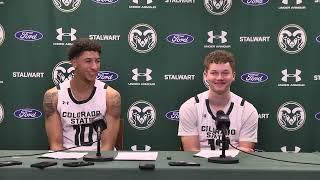 Colorado State Basketball (M): Nique Clifford & Bowen Born Post-Game (Wyoming)