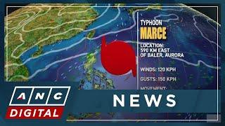 'Marce' intensifies into a typhoon; Wind Signal No. 4 may be raised in some areas | ANC