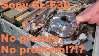 Sony SL-F30 Betamax - No picture no problem!?!?