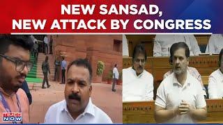 Rahul Gandhi's Mic 'Turned Off' In Lok Sabha? Congress Fires New Attack | New Sansad, 'Naya Bahana'?