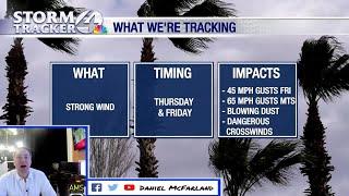 We could see gusts over 40 mph in the city of Tucson starting late Friday morning.