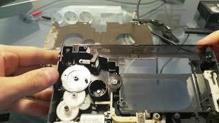 panasonic cassette (VHS, SVHS) adaptor VW-TCA7E repair ENG-SUBS