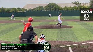 RHP Trendan Parish, Texas Tech commit, Poolville (TX) 2021, Five Tool Baseball Prospect
