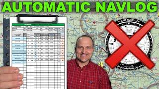 Automatic X/C NAVLOG Explained (No Flight Computer Needed)