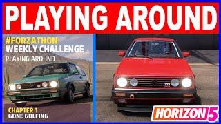 Forza Horizon 5 PLAYING AROUND Forzathon Weekly Challenge Volkswagen Golf GTI  16V MK2 1992