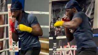 Terence Crawford FIRST LOOK at BIGGER PHYSIQUE vs Canelo; THROWING HANDS training for 168 DEBUT