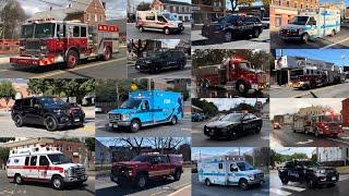 Best of Emergency Vehicles Responding 2022 - 1 Hour of Police, Fire, and EMS responding!