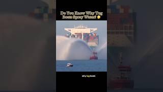 Do You Know Why Tugboats Spray Water?  #interesting