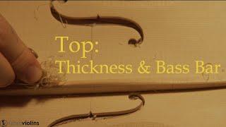 MAKING A VIOLIN | Top THICKNESS & BASS BAR | Step 08 | Amati Model