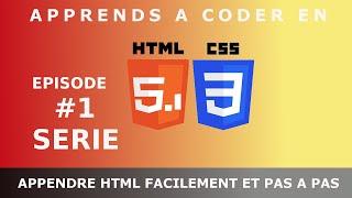 Tuto HTML CSS débutant  - EP 1 HD