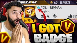 I Got  V Badge in Free Fire – Pakistan Edition 