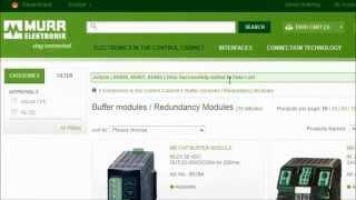 Murrelektronik Onlineshop - Tutorial Part 3: "Product Comparison and Data Cart"