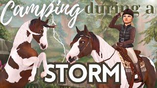 Camping with My Horse: Caught in a STORM II Star Stable Realistic Roleplay