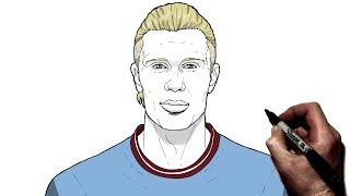 How To Draw Erling Haaland | Step By Step