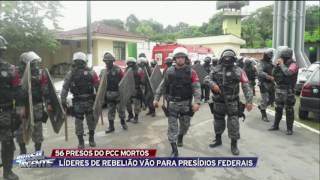 Rebelião no maior presídio do Amazonas deixa 56 mortos