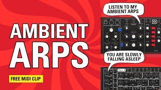 How to make AMBIENT ARPS: Behringer Model D vs Pro 1