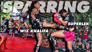 Superlek vs Wiz Khalifa: Intense Sparring with a Shocking Twist!