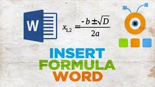 How to Insert a Formula in Word | How to Create a Formula in Word