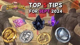 Free Units, Crystal Cleanse and More Free Things | Top 5 Tips September 2024 | Marvel Champions