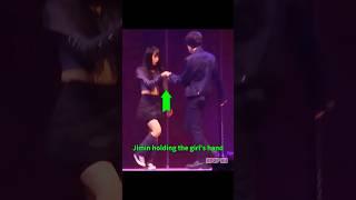 Jimin Changed The Choreography Because The Stage Was Small And The Girl Might Fall  #shorts #jimin