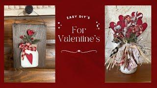 Two Adorable Rustic Valentine Crafts ~ Trash To Treasure