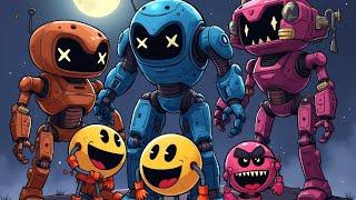 Robot Pacman vs Cartoon Cat vs Ms Pacman vs monster pacman 1