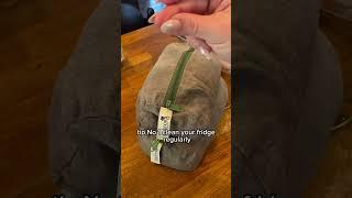 How to use your ambrosia leafy greens produce bag  . 1️⃣ Remove any yellowing or bruised leaves fro