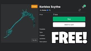 *NEW* HOW TO GET FREE KORBLOX SCYTHE IN ROBLOX! 