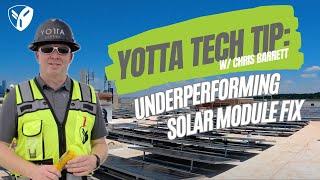 Yotta Tech Tip: How to locate an underperforming solar module on your commercial array