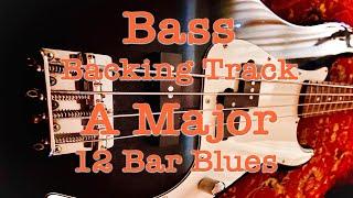 Easy 12 Bar Backing Track A Major No Bass Bassless Bass-less Play Along - Practice