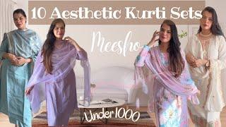 Latest *Meesho* Affordable  Kurti Sets Haul  MUST WATCH #meeshofinds