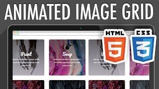 Responsive Animated Image Grid HTML5 CSS3 | XO PIXEL