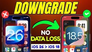 ️ How to Downgrade iOS 26 to iOS 18  No Data Loss & iTunes (2025)