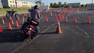 Motorcycle Precision Speed Skills.  (Rider Ben Wolfe of Lock and Lean)